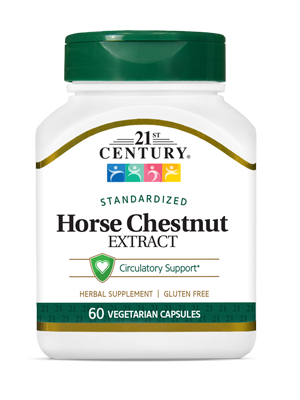 Horse Chestnut Extract by 21st Century HealthCare, Inc., view from the front.
