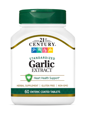 Garlic Extract by 21st Century HealthCare, Inc., view from the front.
