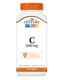 Vitamin C by 21st Century HealthCare, Inc., view from the front.