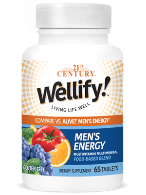 Wellify Mens Energy by 21st Century HealthCare, Inc., view from the front.