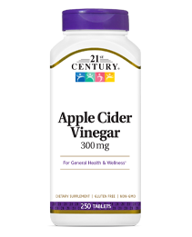 Apple Cider Vinegar by 21st Century HealthCare, Inc., view from the front.