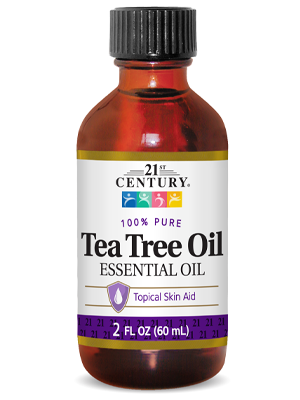 Tea Tree Oil by 21st Century HealthCare, Inc., view from the front.