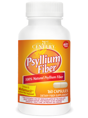 Psyllium Fiber by 21st Century HealthCare, Inc., view from the front.