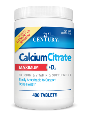 Calcium Citrated3 Maximum 400 Tablets 21st Century