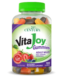 VitaJoy® Adult Multi Gummies by 21st Century HealthCare, Inc., view from the front.