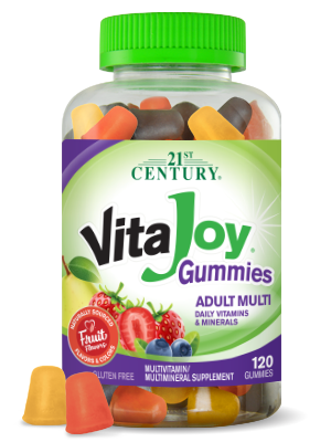 VitaJoy® Adult Multi Gummies by 21st Century HealthCare, Inc., view from the front.