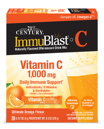 ImmuBlast®-C Ultimate Orange by 21st Century HealthCare, Inc., view from the front.