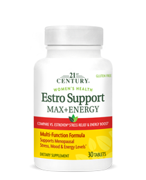 Estro Support Max + Energy by 21st Century HealthCare, Inc., view from the front.