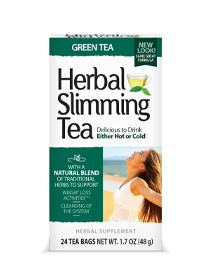 Herbal Slimming Tea Green Tea by 21st Century HealthCare, Inc., view from the front.