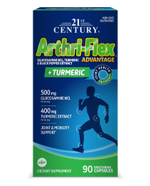 Arthri-Flex® Advantage Plus Turmeric by 21st Century HealthCare, Inc., view from the front.